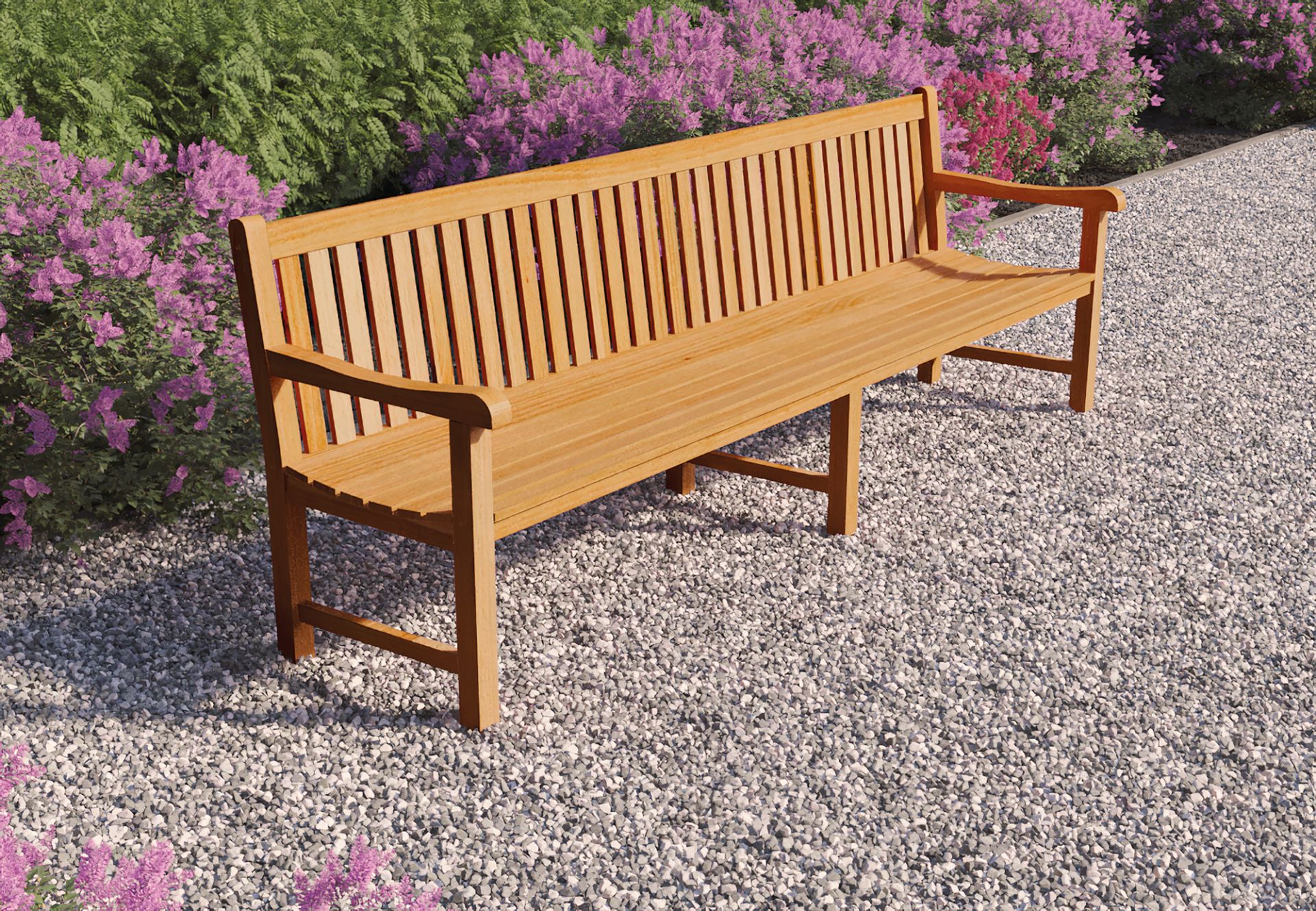 Teak Parkbank Norwich 210cm